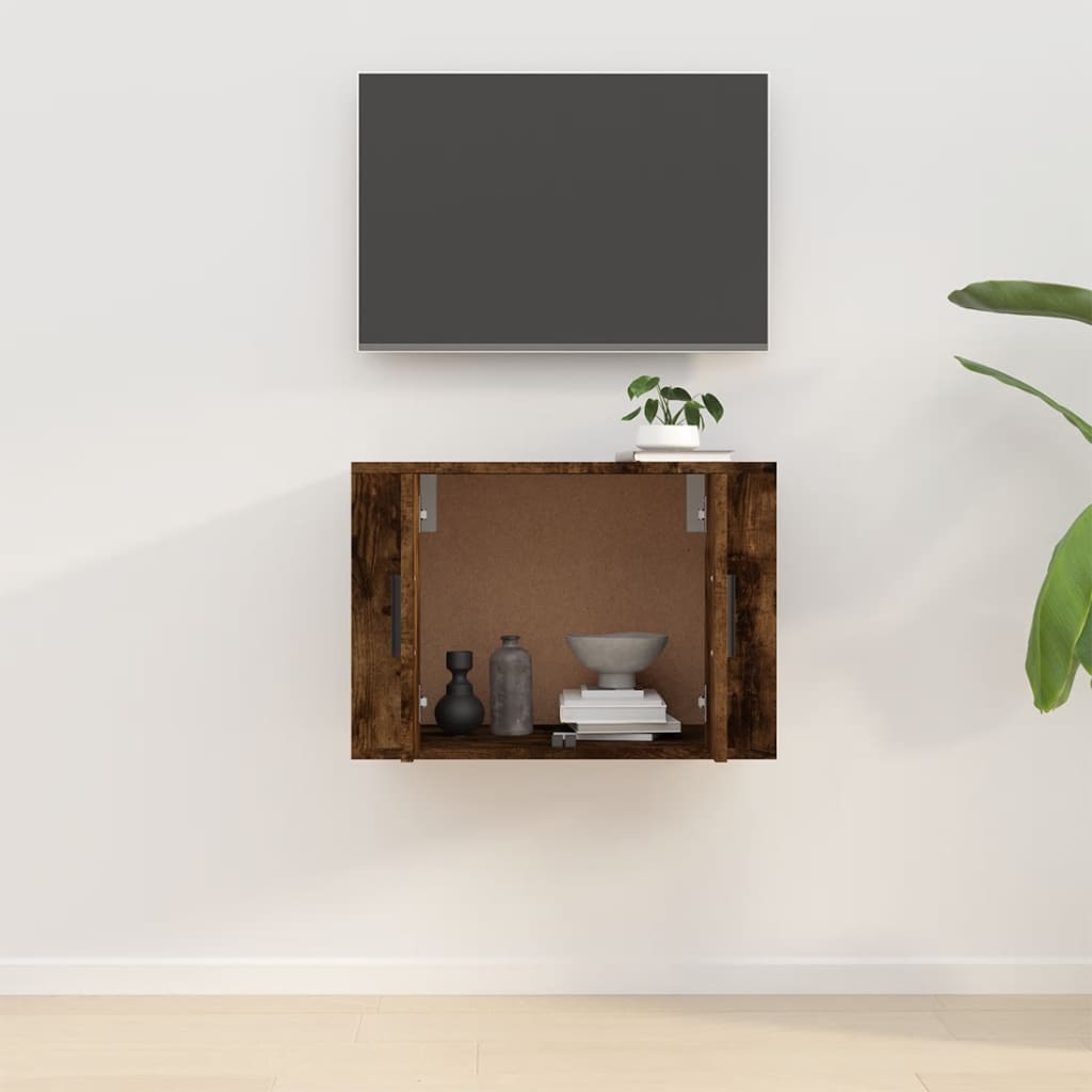 Nástěnná Tv Skříňka 57 X 34,5 X Kouřový Dub
