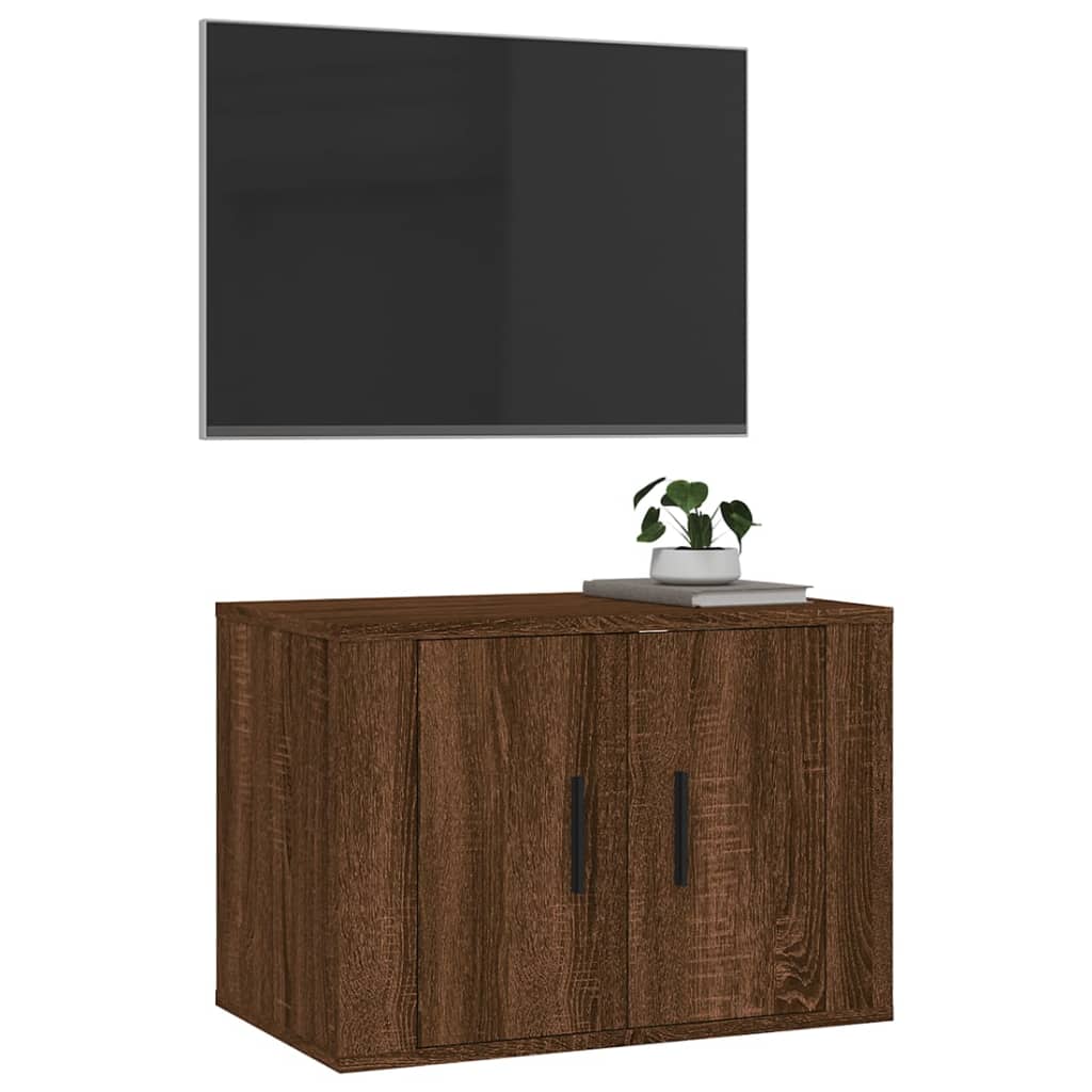 Nástěnná Tv Skříňka 57 X 34,5 X Hnědý Dub