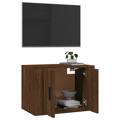 Nástěnná Tv Skříňka 57 X 34,5 X Hnědý Dub
