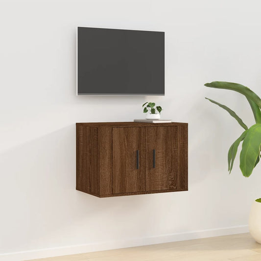 Nástěnná Tv Skříňka 57 X 34,5 X Hnědý Dub