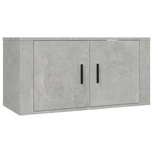 Nástěnná Tv Skříňka Betonově Šedá 80 X 34,5 X Betonová Šedá