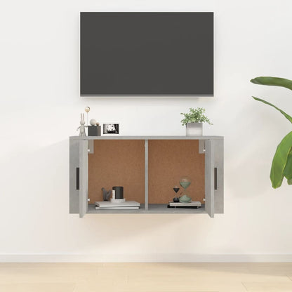 Nástěnná Tv Skříňka Betonově Šedá 80 X 34,5 X Betonová Šedá