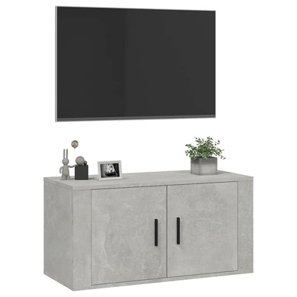 Nástěnná Tv Skříňka Betonově Šedá 80 X 34,5 X Betonová Šedá
