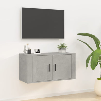 Nástěnná Tv Skříňka Betonově Šedá 80 X 34,5 X Betonová Šedá