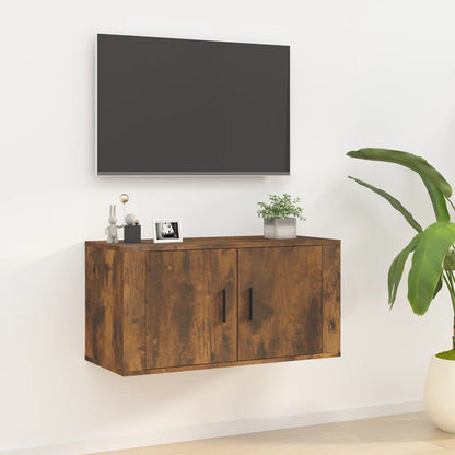 Nástěnná Tv Skříňka 57 X 34,5 X Kouřový Dub