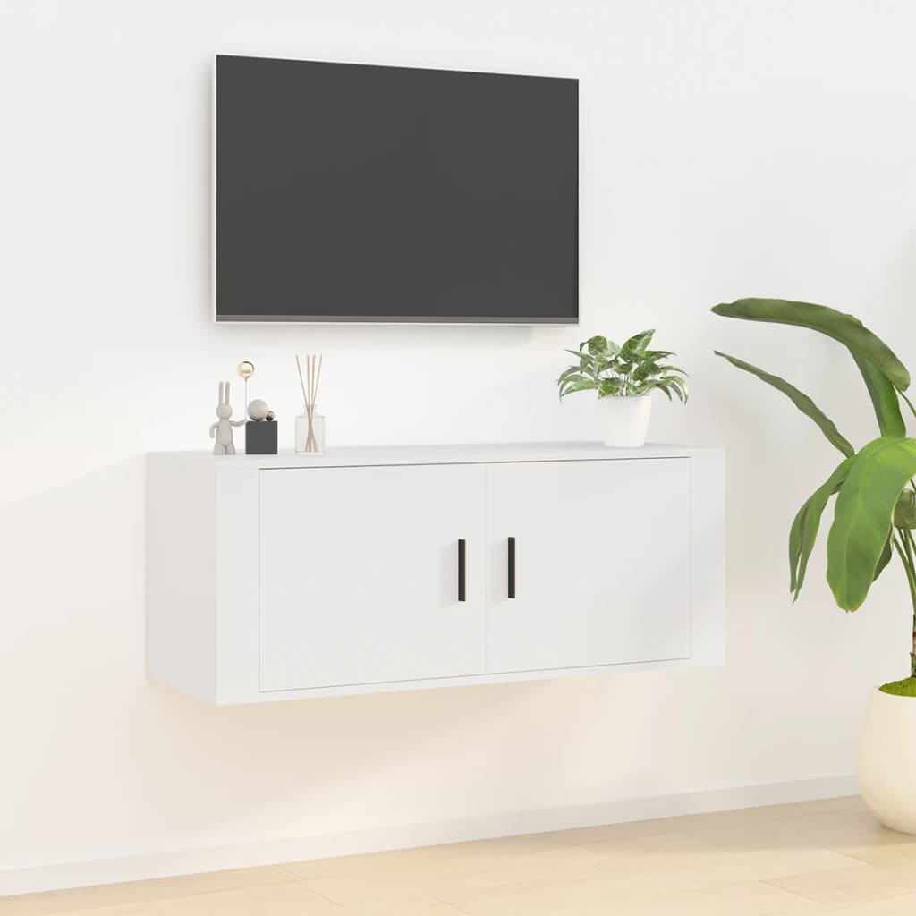 Nástěnná Tv Skříňka 40 X 34,5 X Bílá