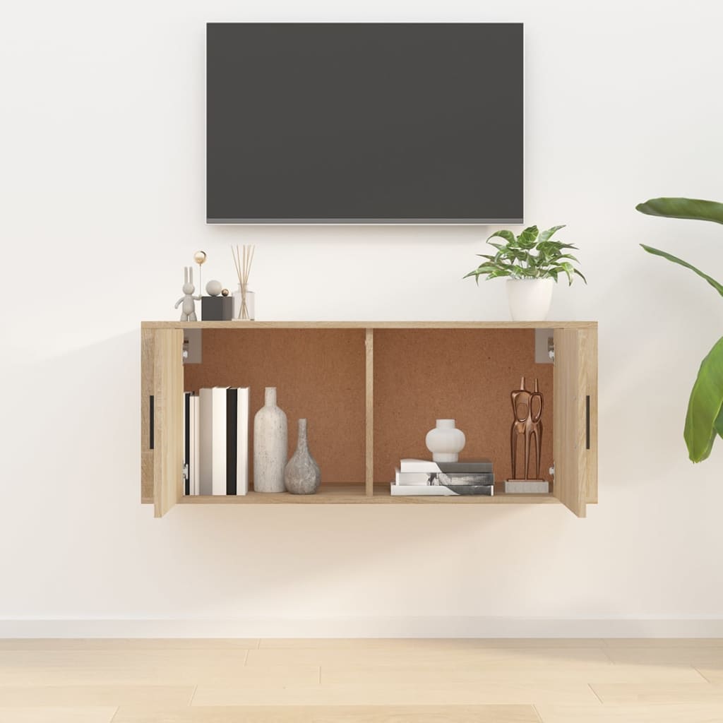 Nástěnná Tv Skříňka 100 X 34,5 X Dub Sonoma