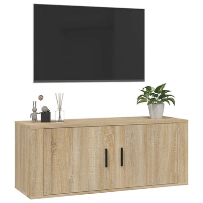 Nástěnná Tv Skříňka 100 X 34,5 X Dub Sonoma