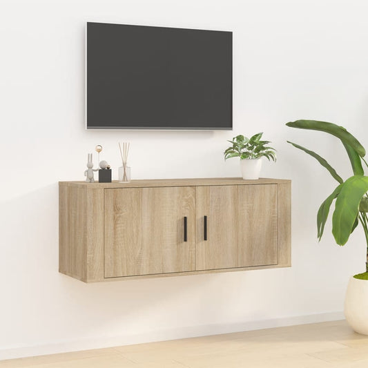 Nástěnná Tv Skříňka 100 X 34,5 X Dub Sonoma