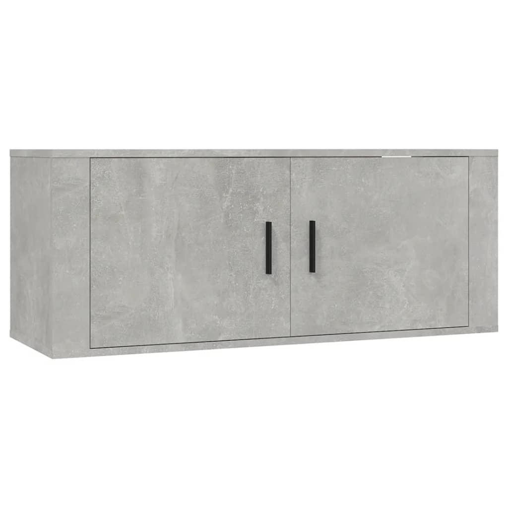 Nástěnná Tv Skříňka Betonově Šedá 100 X 34,5 X 40 Cm