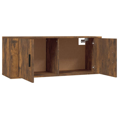 Nástěnná Tv Skříňka Kouřový Dub 100 X 34,5 X 40 Cm