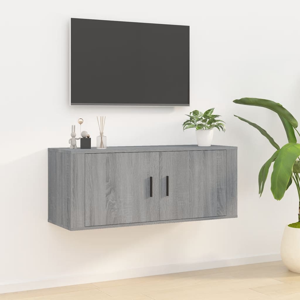 Nástěnná Tv Skříňka Šedá Sonoma 40 X 34,5 X Šedá Sonoma