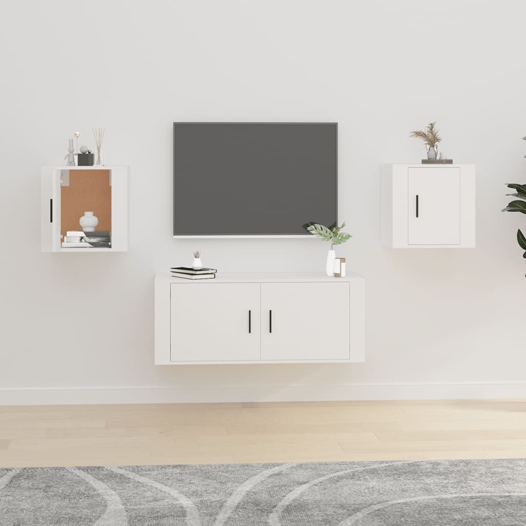 Nástěnná Tv Skříňka 40 X 34,5 X Bílá