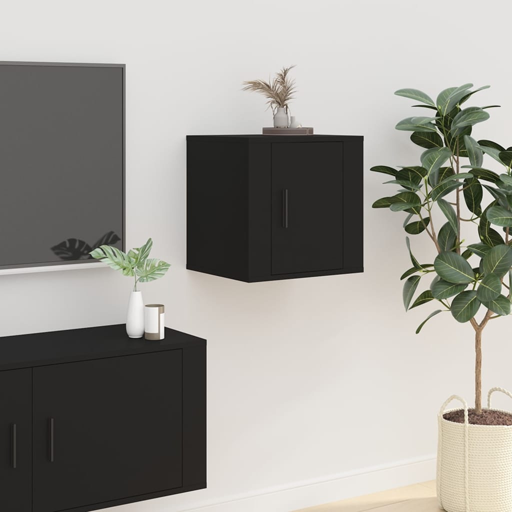 Nástěnná Tv Skříňka Černá 40 X 34,5 X Černá