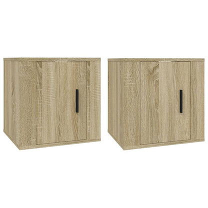 Nástěnné Tv Skříňky 2 Ks 40 X 34,5 X Dub Sonoma