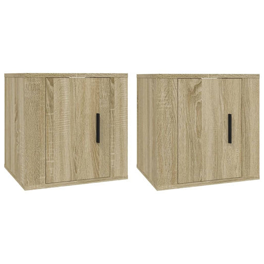 Nástěnné Tv Skříňky 2 Ks 40 X 34,5 X Dub Sonoma