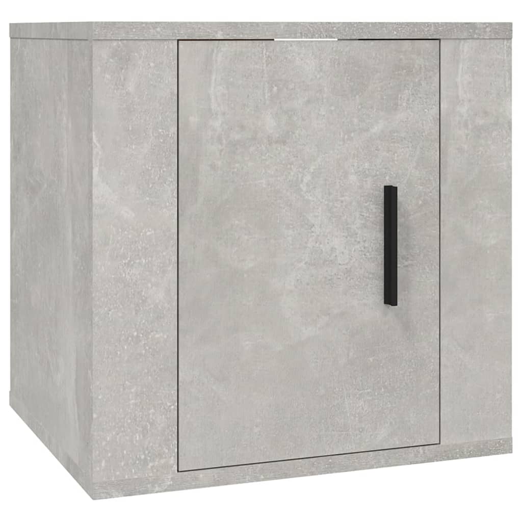 Nástěnné Tv Skříňky 2 Ks Betonově Šedé 40 X 34,5 X Betonová Šedá