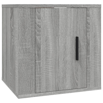 Nástěnné Tv Skříňky 2 Ks Šedé Sonoma 40 X 34,5 X Šedá Sonoma