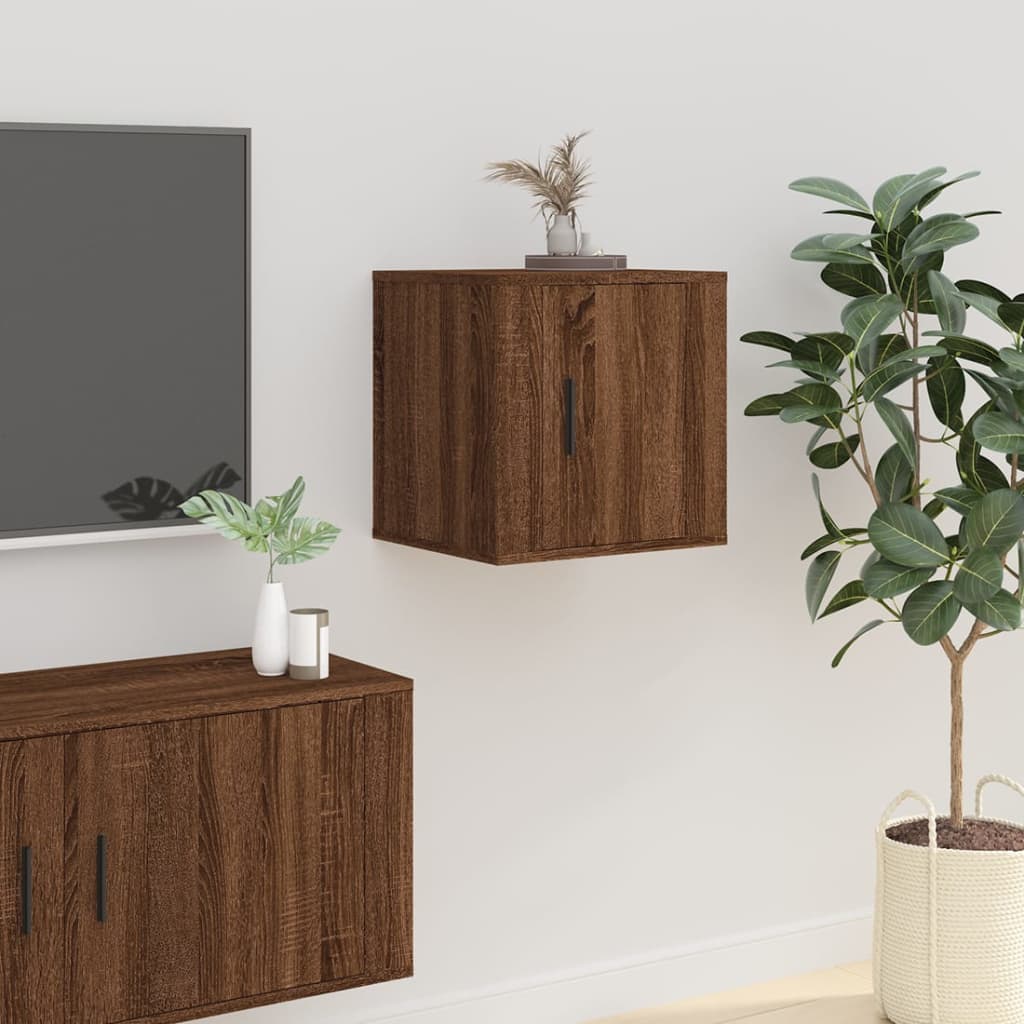 Nástěnná Tv Skříňka 40 X 34,5 X Hnědý Dub