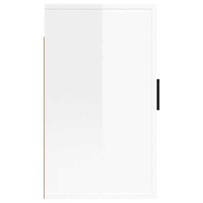 Nástěnná Tv Skříňka Bílá S Vysokým Leskem 40 X 34,5 X 60 Cm