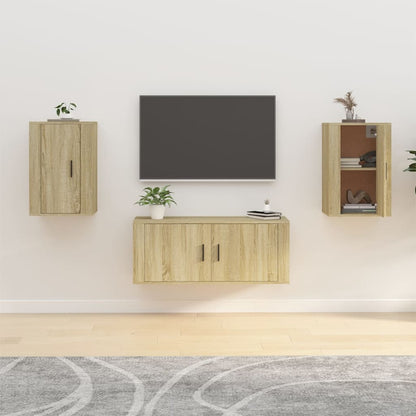 Nástěnná Tv Skříňka 100 X 34,5 X Dub Sonoma