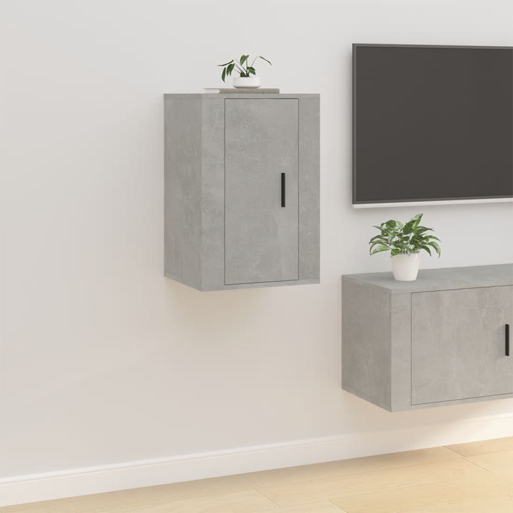 Nástěnná Tv Skříňka Betonově Šedá 80 X 34,5 X Betonová Šedá