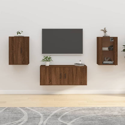 Nástěnná Tv Skříňka 57 X 34,5 X Hnědý Dub