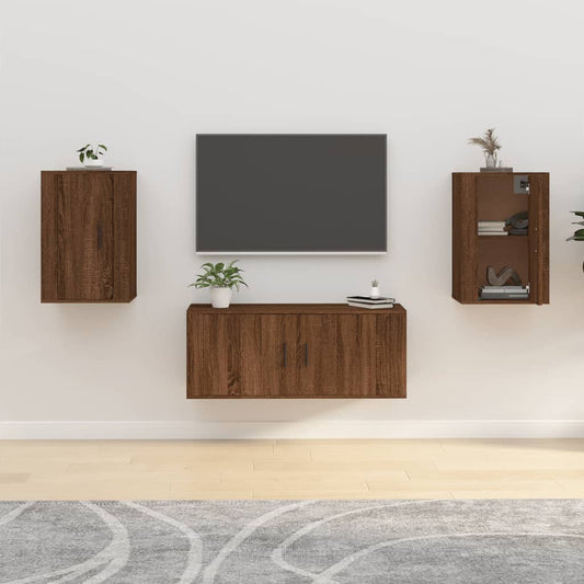 Nástěnné Tv Skříňky 2 Ks 40 X 34,5 X 60 Cm