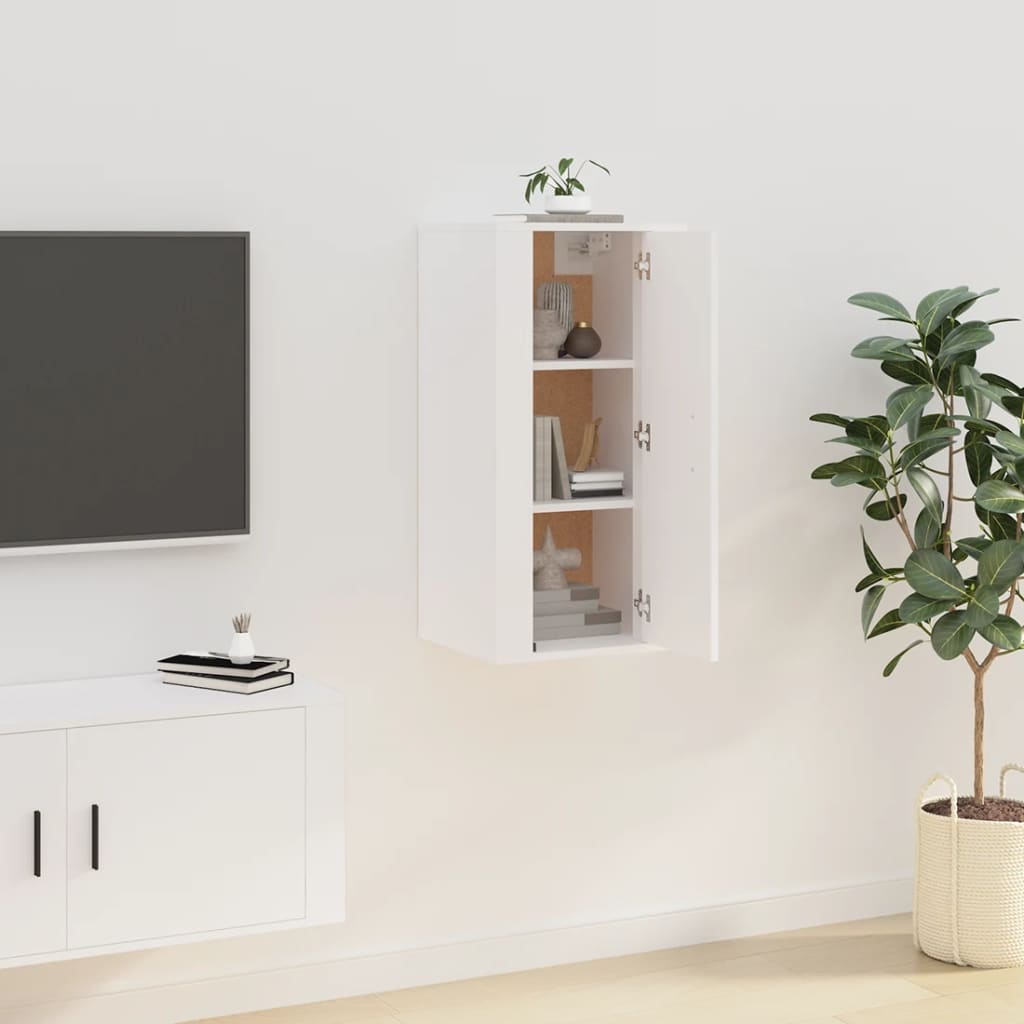 Nástěnná Tv Skříňka 40 X 34,5 X Bílá