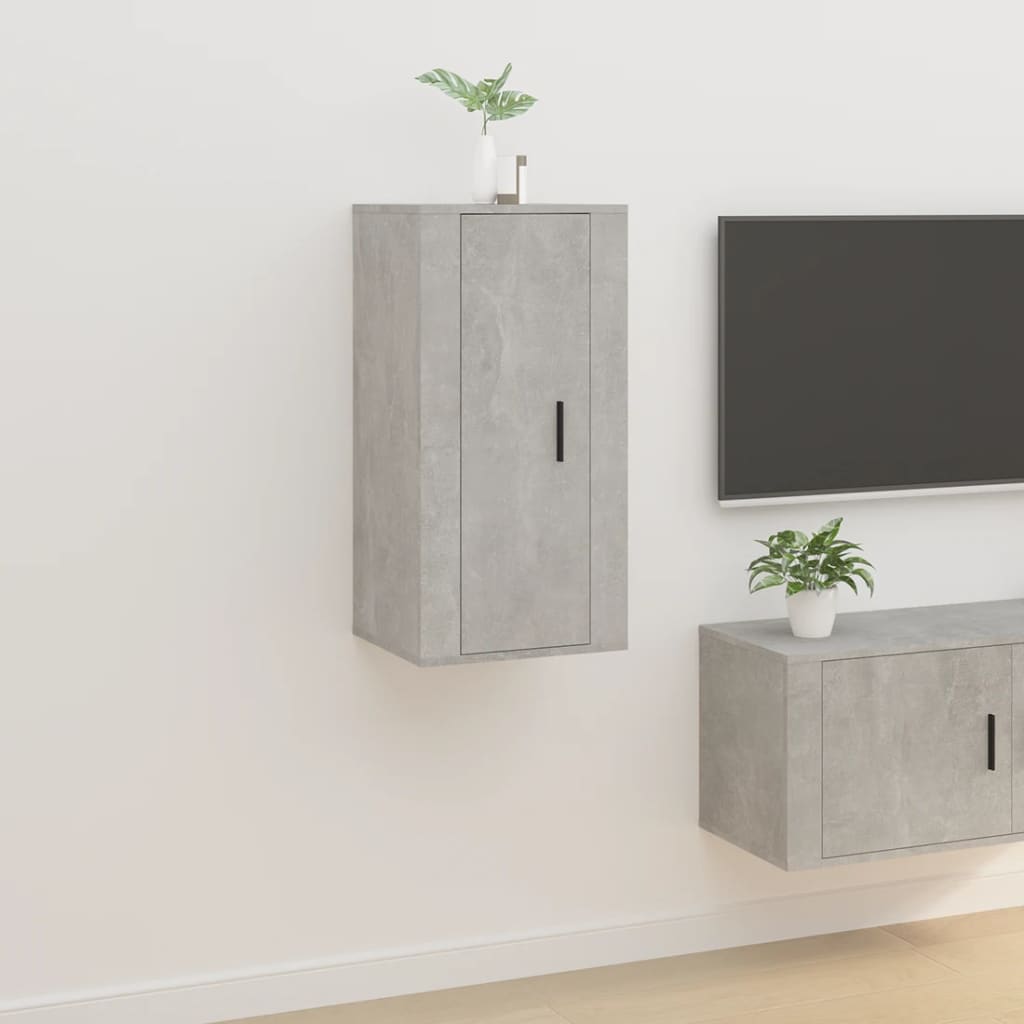 Nástěnná Tv Skříňka Betonově Šedá 80 X 34,5 X Betonová Šedá