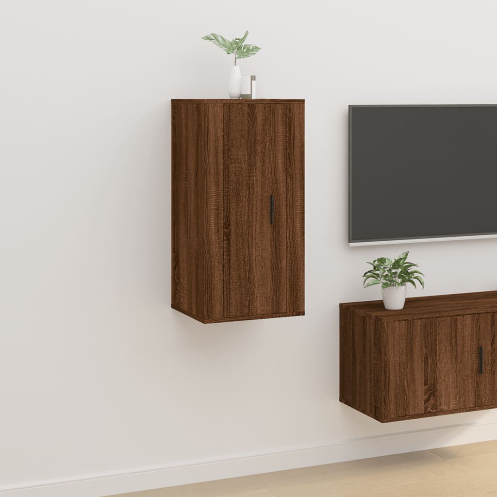 Nástěnná Tv Skříňka 57 X 34,5 X Hnědý Dub
