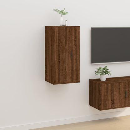 Nástěnná Tv Skříňka 57 X 34,5 X Hnědý Dub