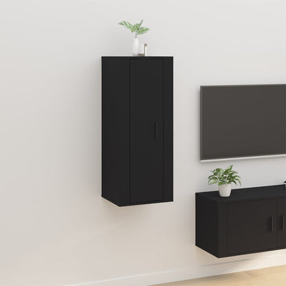 Nástěnná Tv Skříňka Černá 40X34,5X100 Cm
