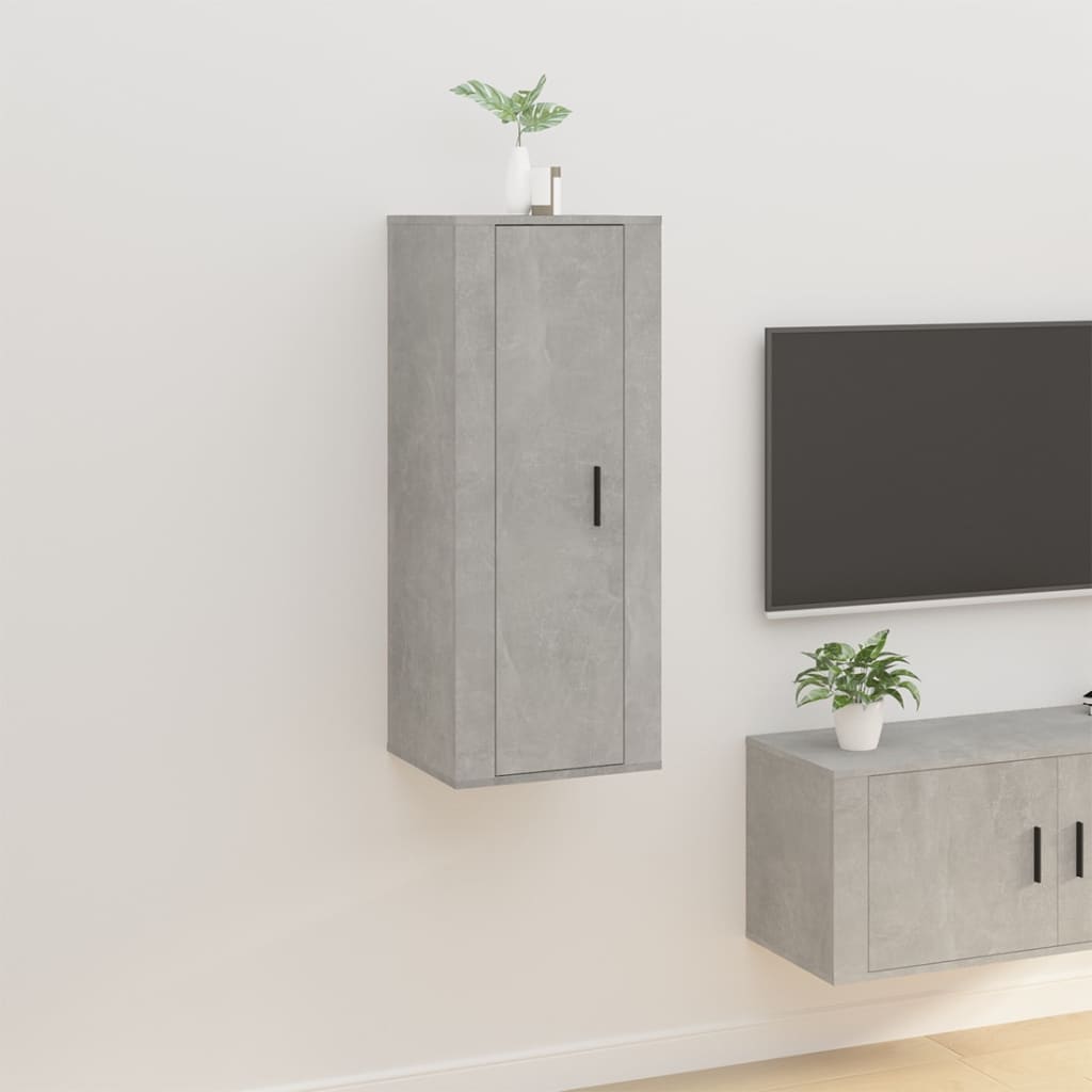 Nástěnná Tv Skříňka Betonově Šedá 80 X 34,5 X Betonová Šedá