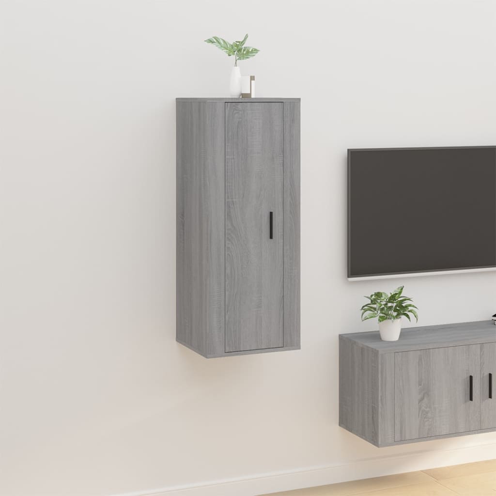 Nástěnná Tv Skříňka Šedá Sonoma 40 X 34,5 X Šedá Sonoma