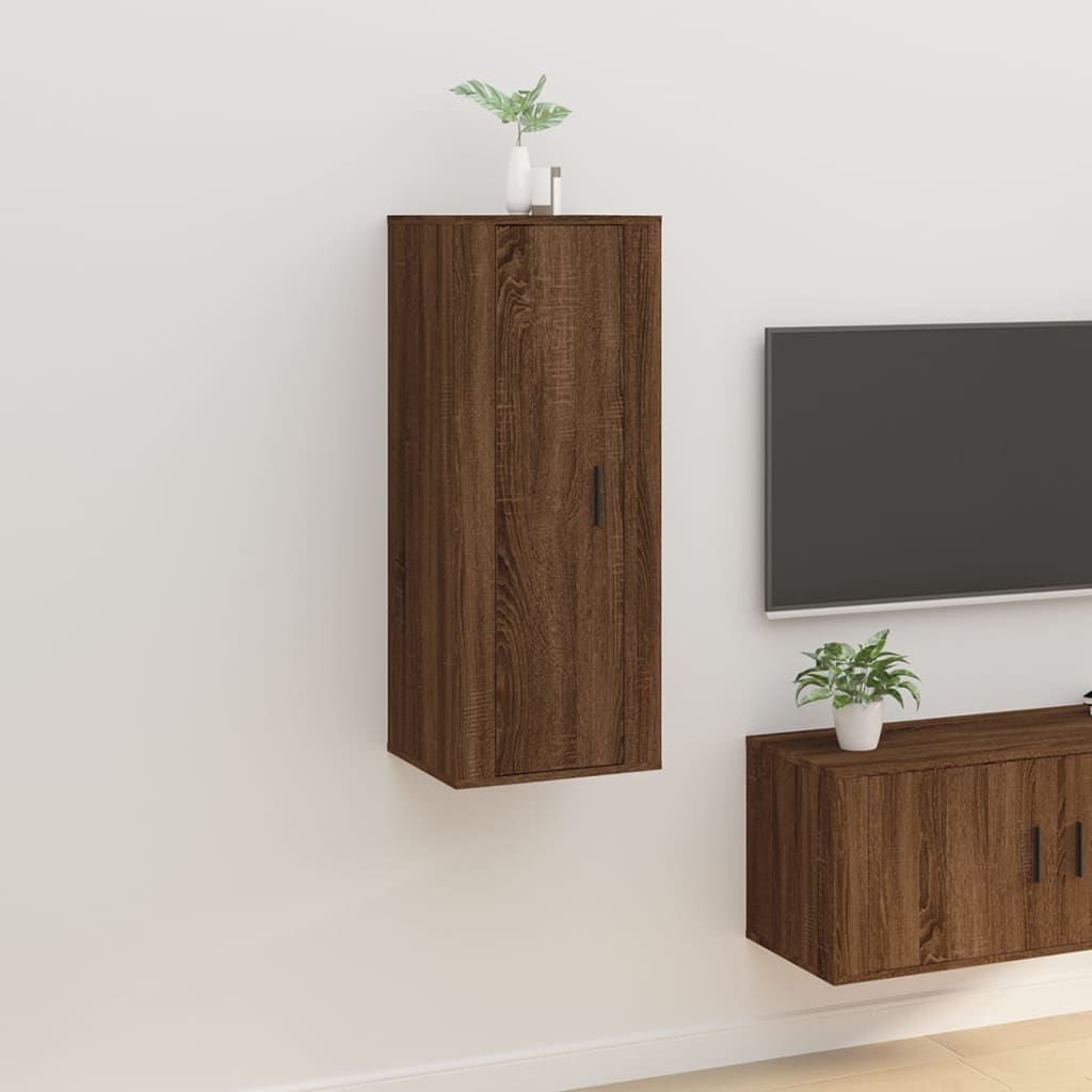 Nástěnná Tv Skříňka 57 X 34,5 X Hnědý Dub