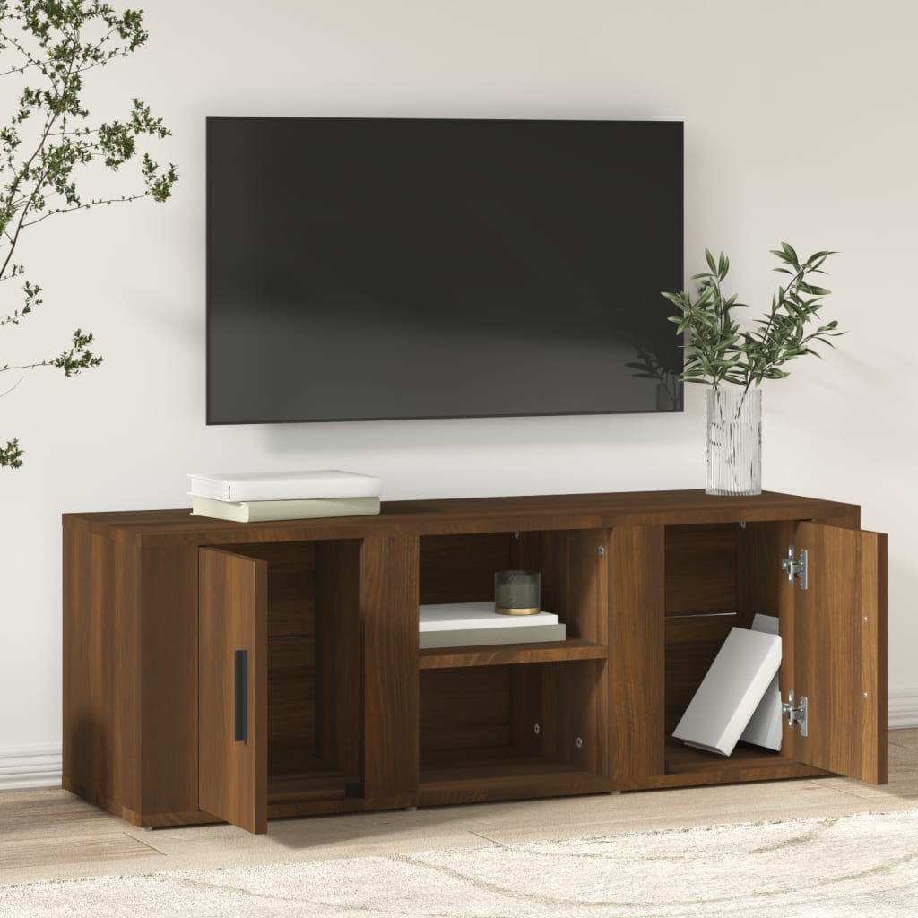 TV skříňka hnědý dub 100x31,5x35 cm kompozitní dřevo