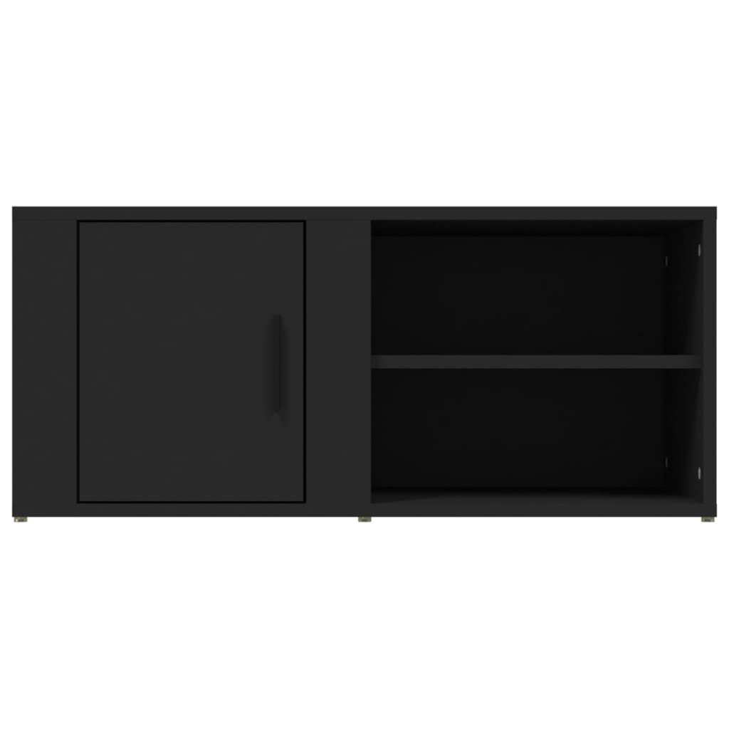 Tv Skříňky 2 Ks Černé 80 X 31,5 X 36 Cm Kompozitní Dřevo