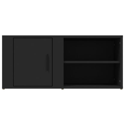 Tv Skříňky 2 Ks Černé 80 X 31,5 X 36 Cm Kompozitní Dřevo