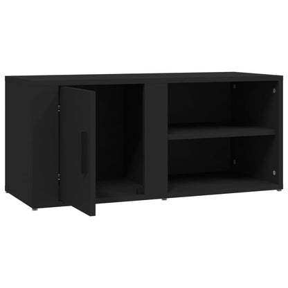 Tv Skříňky 2 Ks Černé 80 X 31,5 X 36 Cm Kompozitní Dřevo