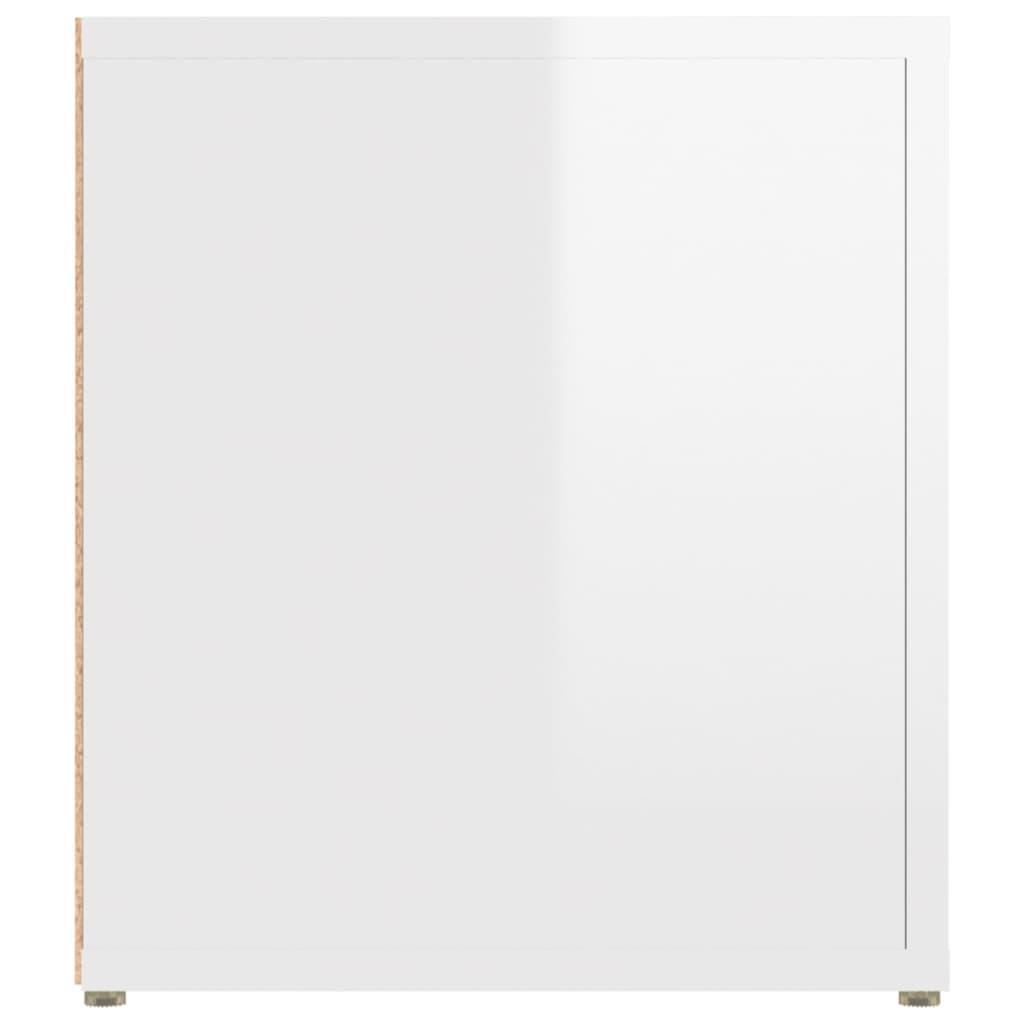 Tv Skříňky 2 Ks Bílé Vysoký Lesk 80X31,5X36 Cm Kompozitní Dřevo