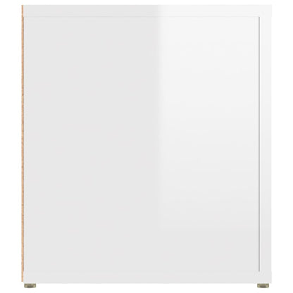 Tv Skříňky 2 Ks Bílé Vysoký Lesk 80X31,5X36 Cm Kompozitní Dřevo