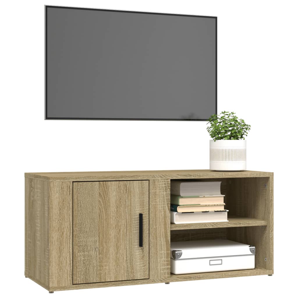 Tv Skříňky 2 Ks Dub Sonoma 80 X 31,5 X 36 Cm Kompozitní Dřevo