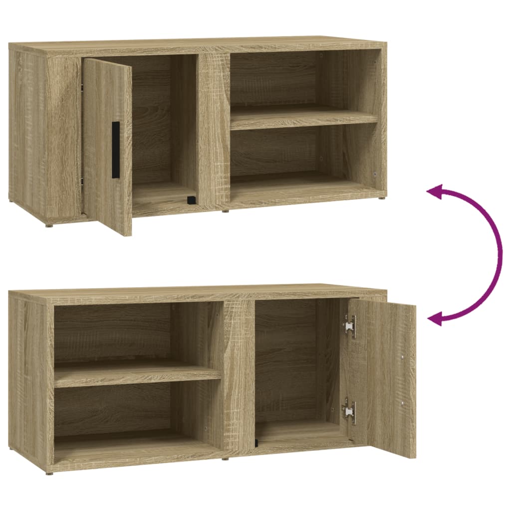 Tv Skříňky 2 Ks Dub Sonoma 80 X 31,5 X 36 Cm Kompozitní Dřevo
