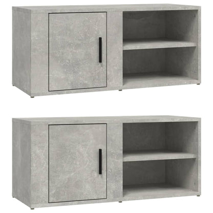 Tv Skříňky 2 Ks Betonově Šedé 80 X 31,5 X 36 Cm Kompozit