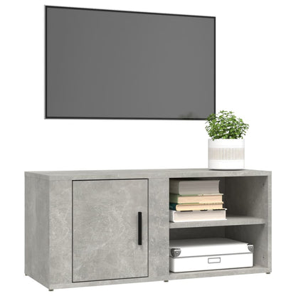 Tv Skříňky 2 Ks Betonově Šedé 80 X 31,5 X 36 Cm Kompozit