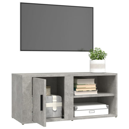Tv Skříňky 2 Ks Betonově Šedé 80 X 31,5 X 36 Cm Kompozit