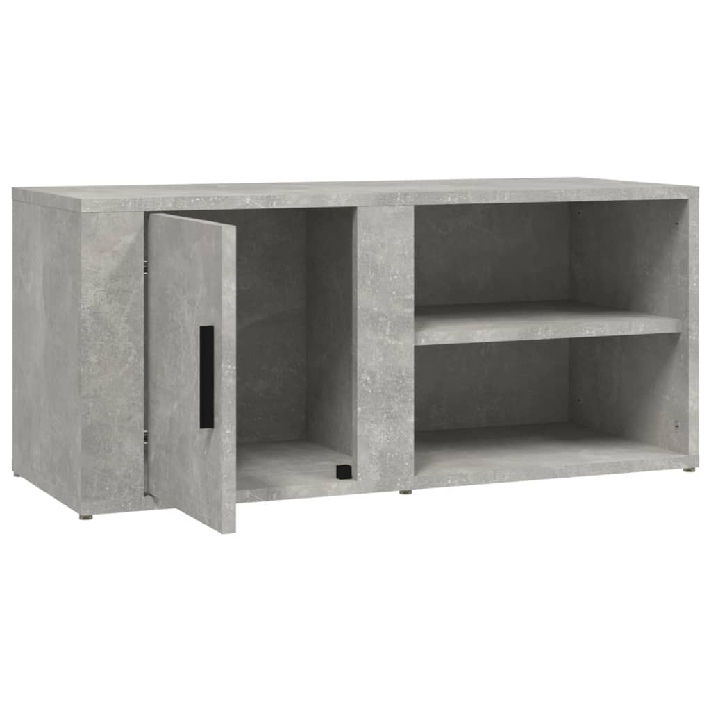 Tv Skříňky 2 Ks Betonově Šedé 80 X 31,5 X 36 Cm Kompozit