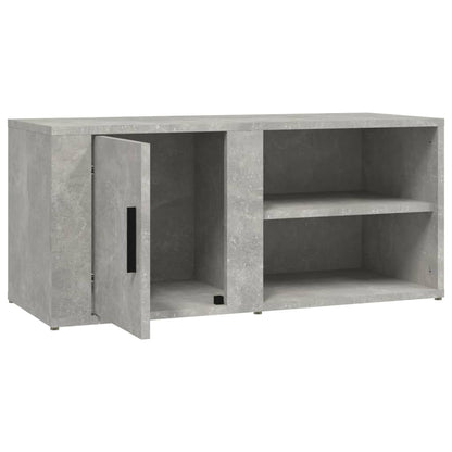 Tv Skříňky 2 Ks Betonově Šedé 80 X 31,5 X 36 Cm Kompozit