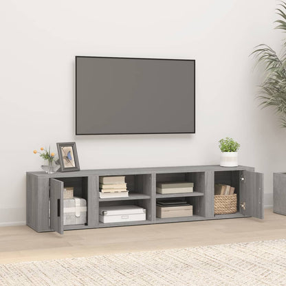 Tv Skříňky 2 Ks Šedé Sonoma 80 X 31,5 X 36 Cm Kompozitní Dřevo